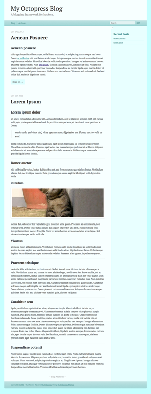 Octopress themes: Cyan