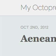 Octopress Mugwump Mussels Theme