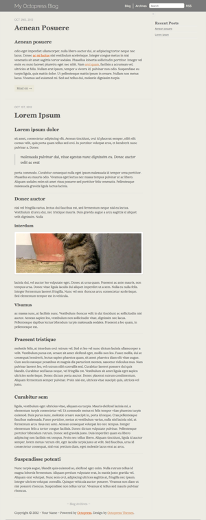 Octopress themes: Murky Mussels