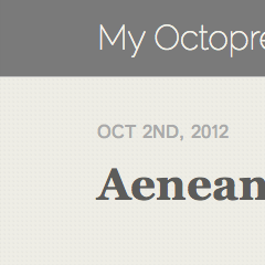 Octopress Murky Mussels Theme